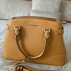 Michael Kors Mustard Satchel orange purs